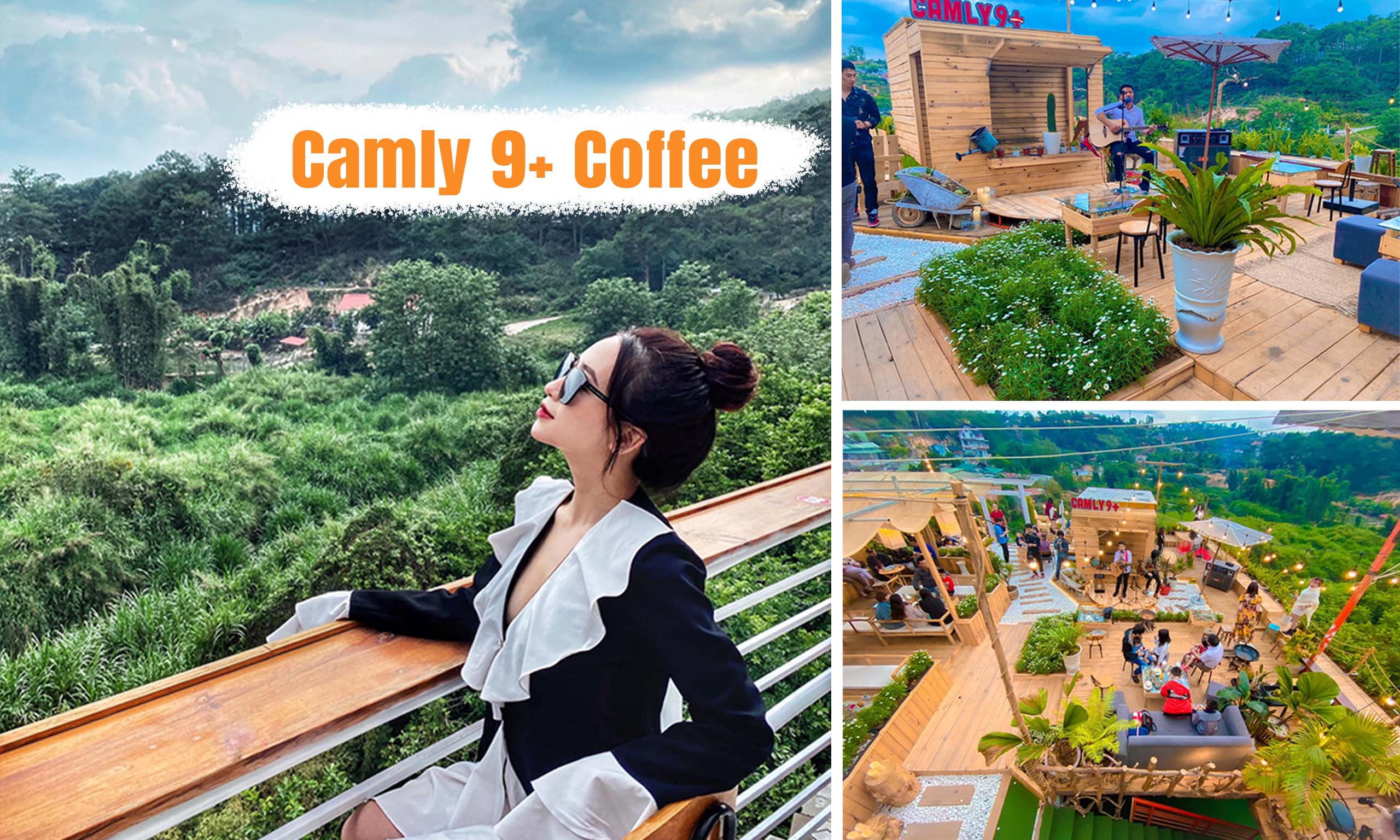 Camly 9 + quán cafe view thiên nhiên 180 độ – Không gian chill cực chill