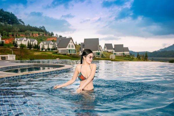 hồ bơi vô cực tại dalat wownder resort