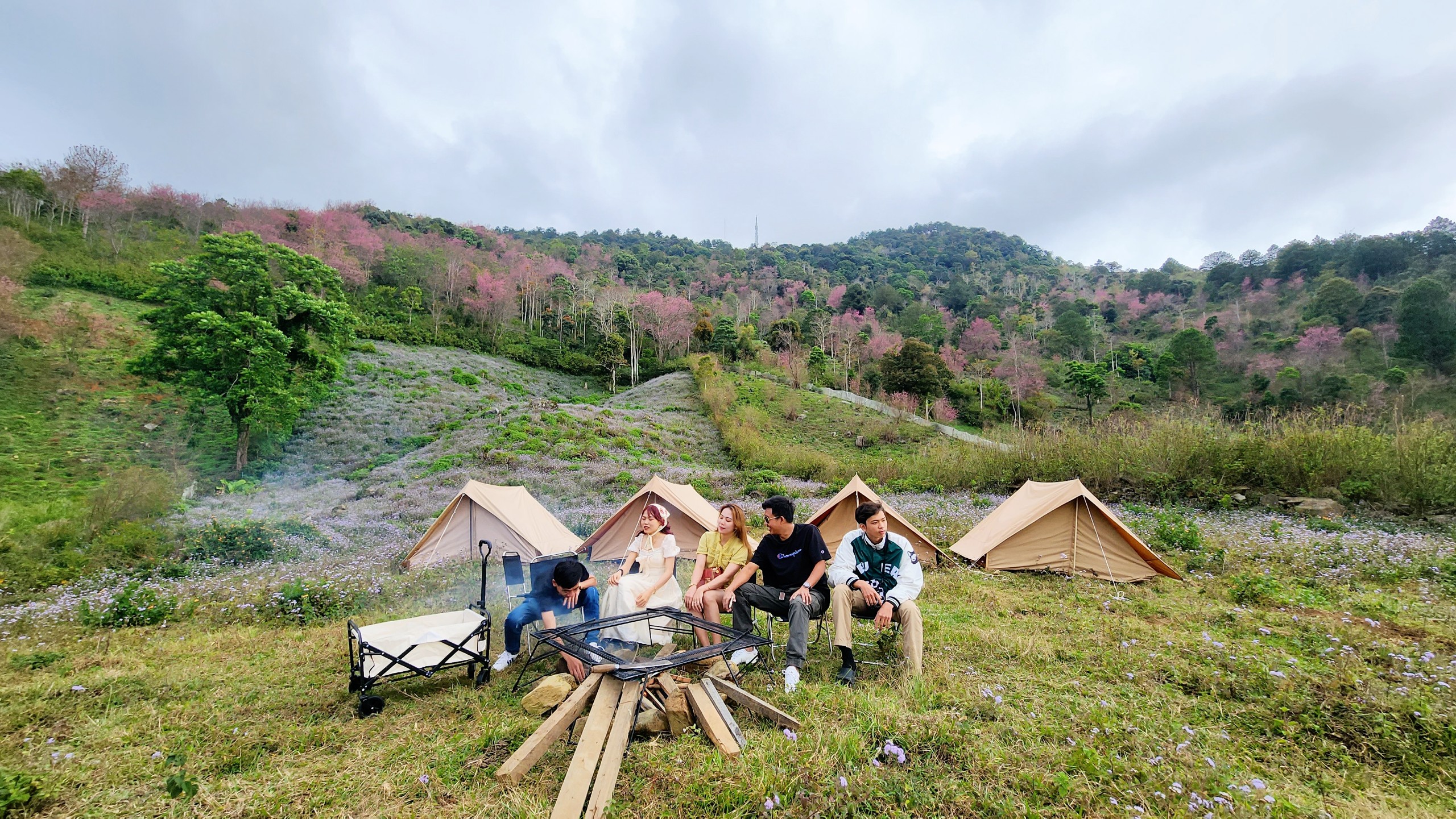 Cắm trại trên Mộng Đào Nguyên