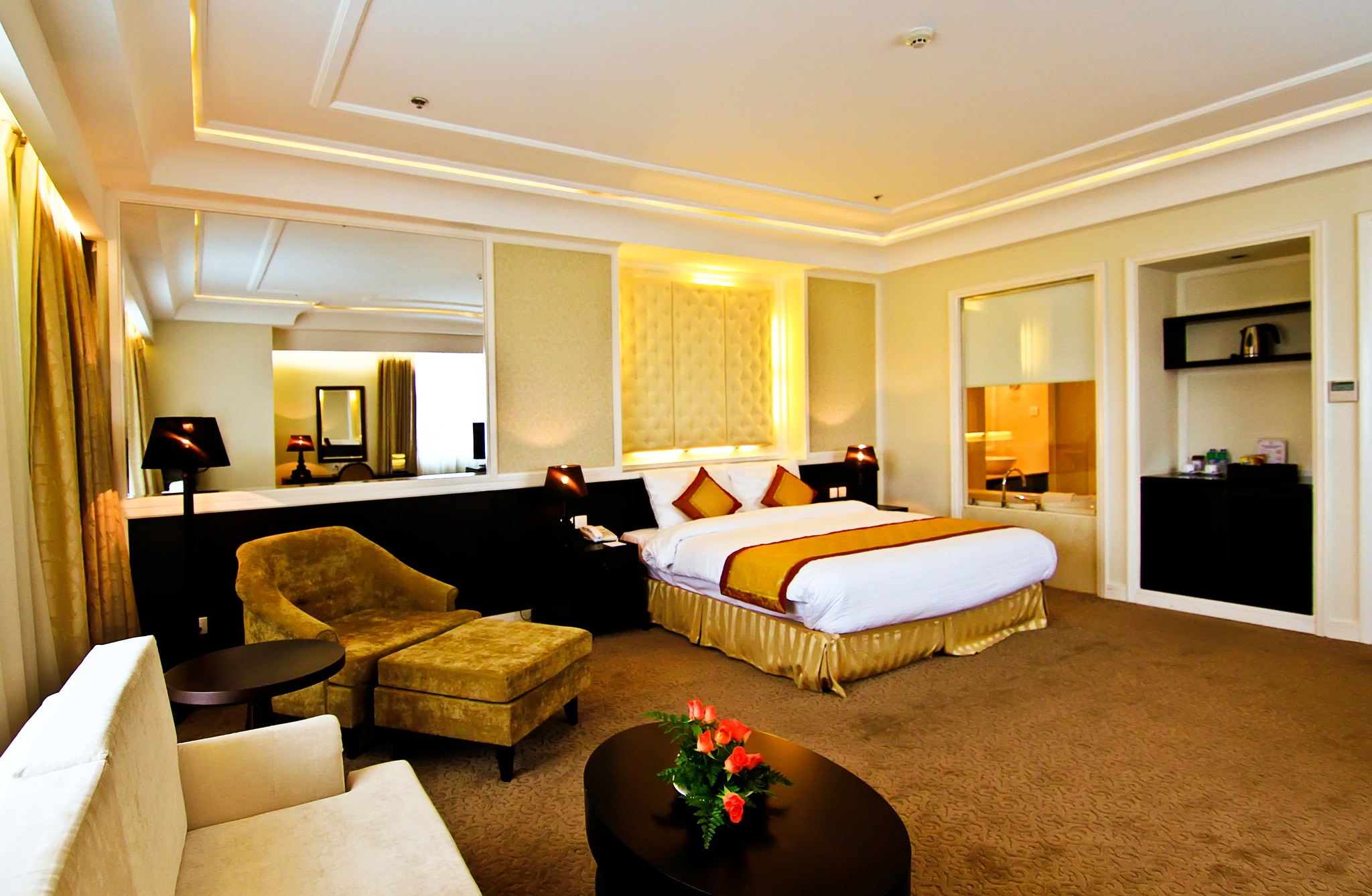 phòng ngủ tại La Sapinette Hotel Dalat