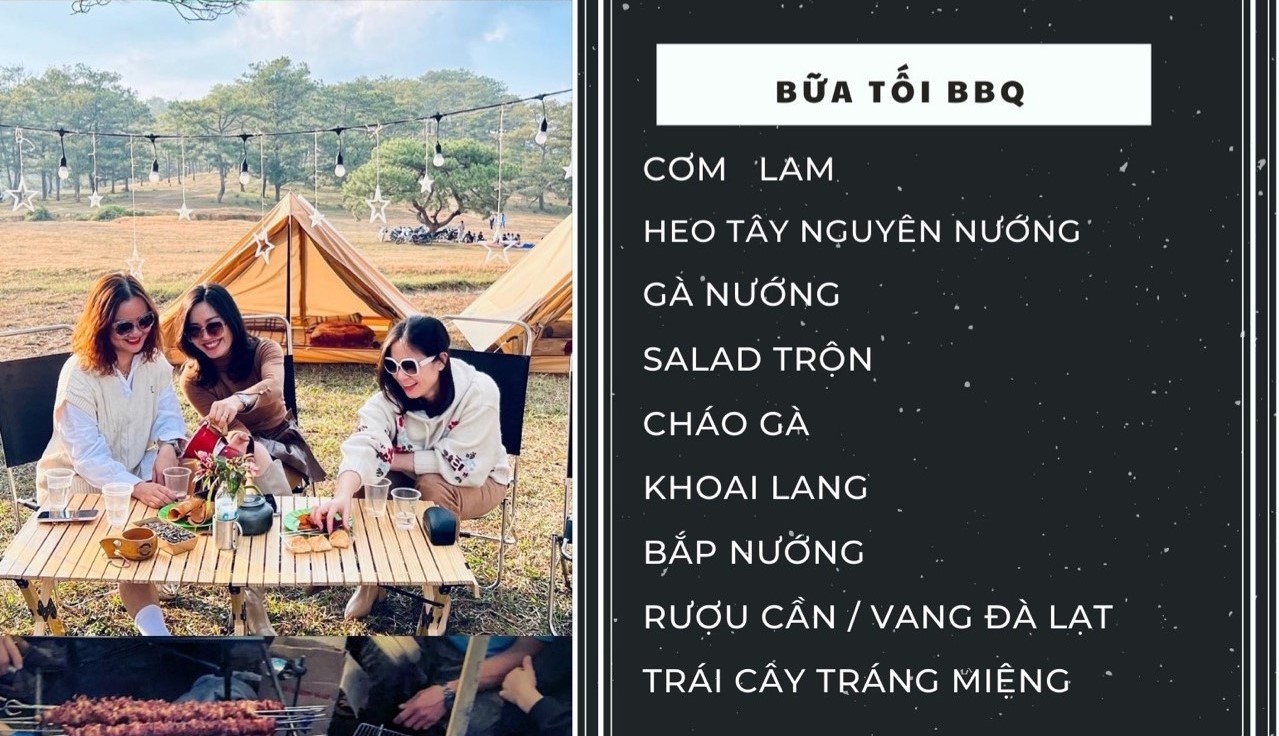 Tour cắm trại chèo sup trekking Hồ Tuyền Lâm 2N1Đ