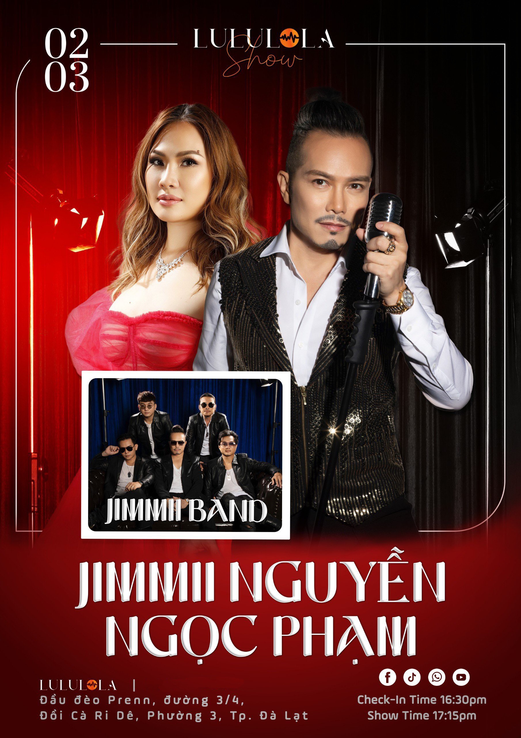 thông tin show Jimmii Nguyễn lululola show