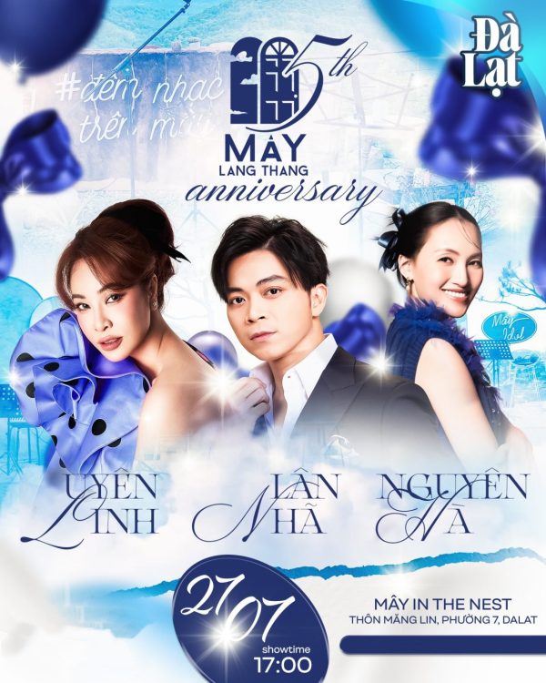 thông tin show 5TH Anniversary mây lang thang