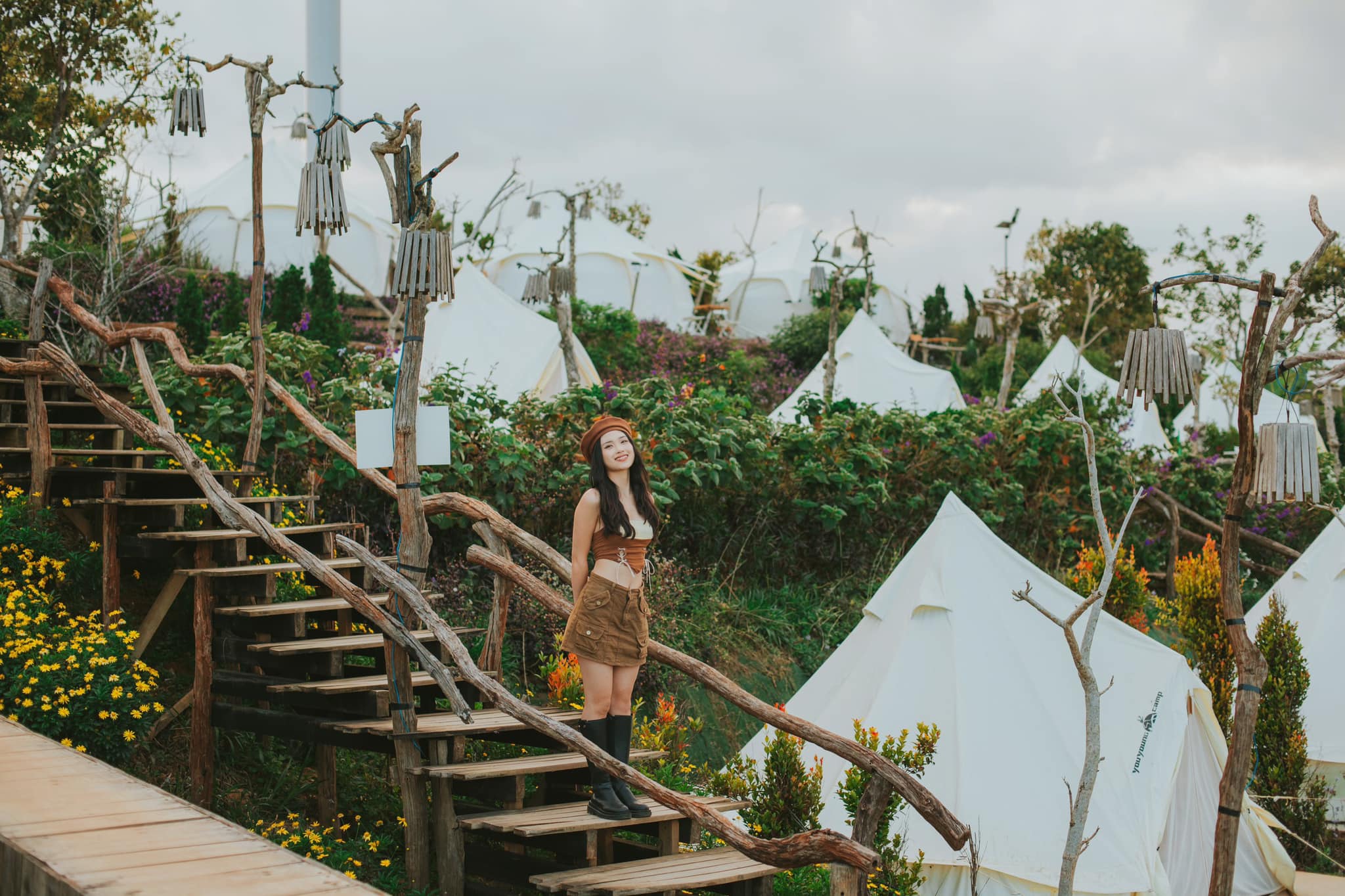 trải nghiệm cắm trại tại cloud9 glamping