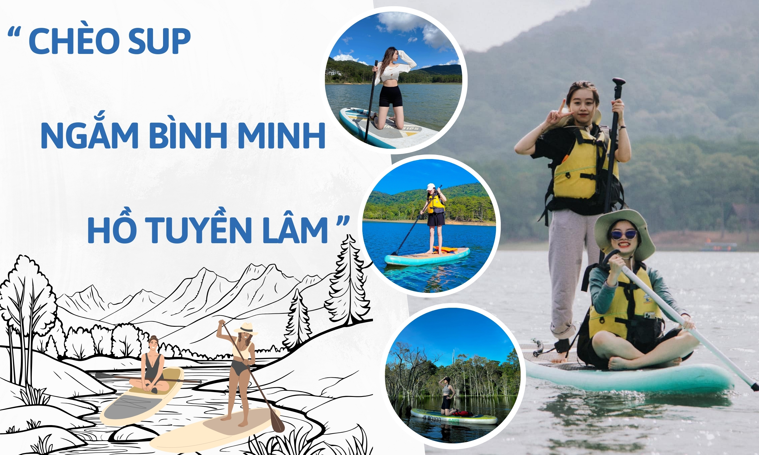 chèo sup hồ tuyền lâm