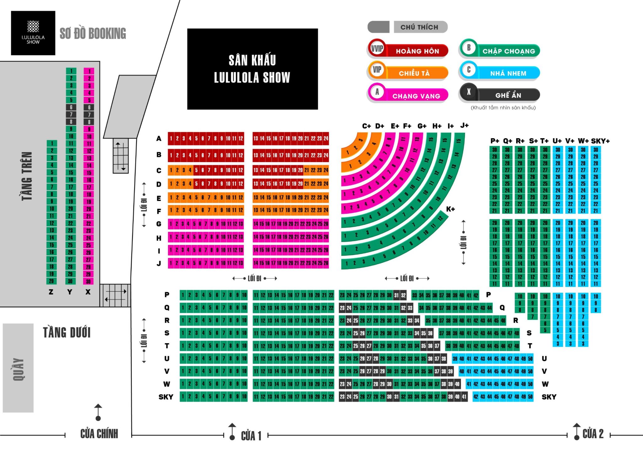 sơ đồ sân khấu lululola 