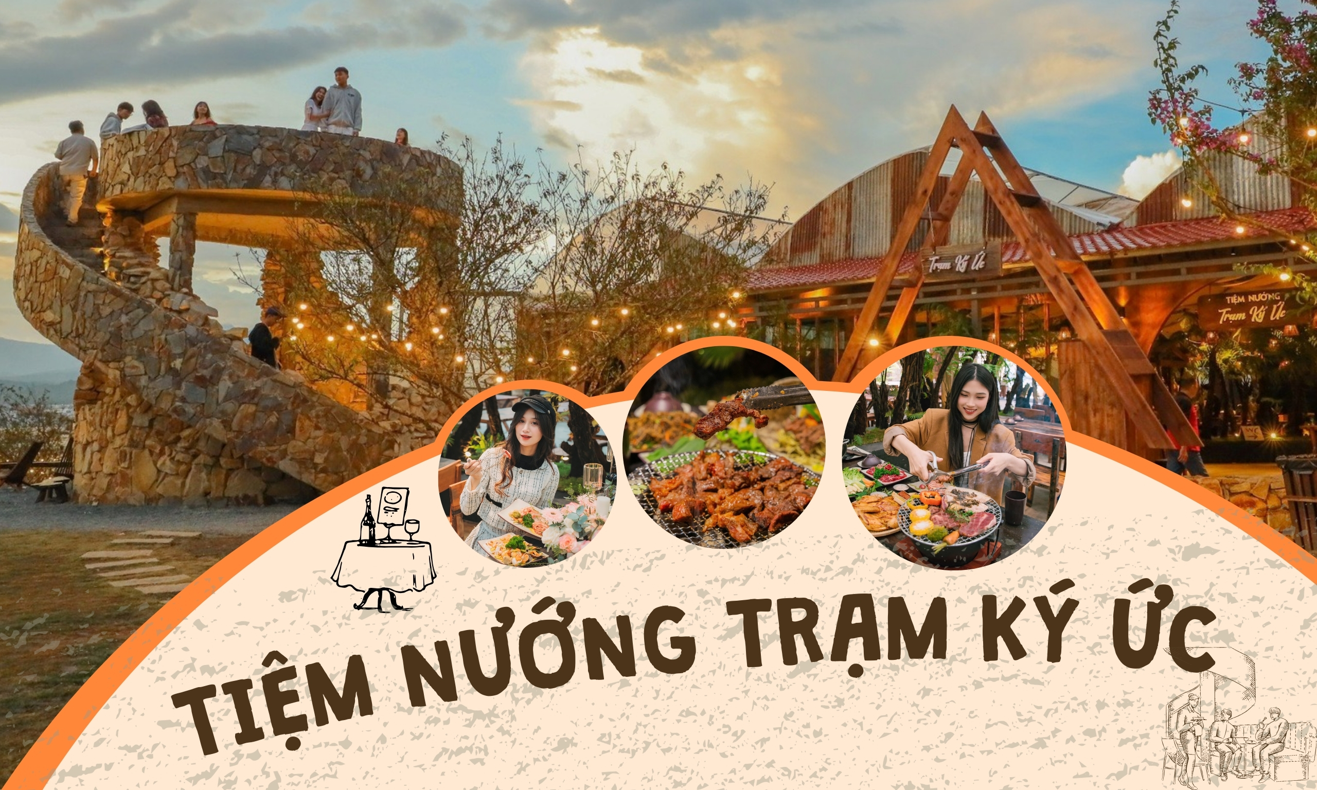 banner tiệm nướng trạm ký ức