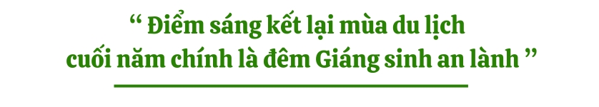 Điểm sáng kết lại mùa du lịch cuối năm chính là đêm Giáng sinh an lành 