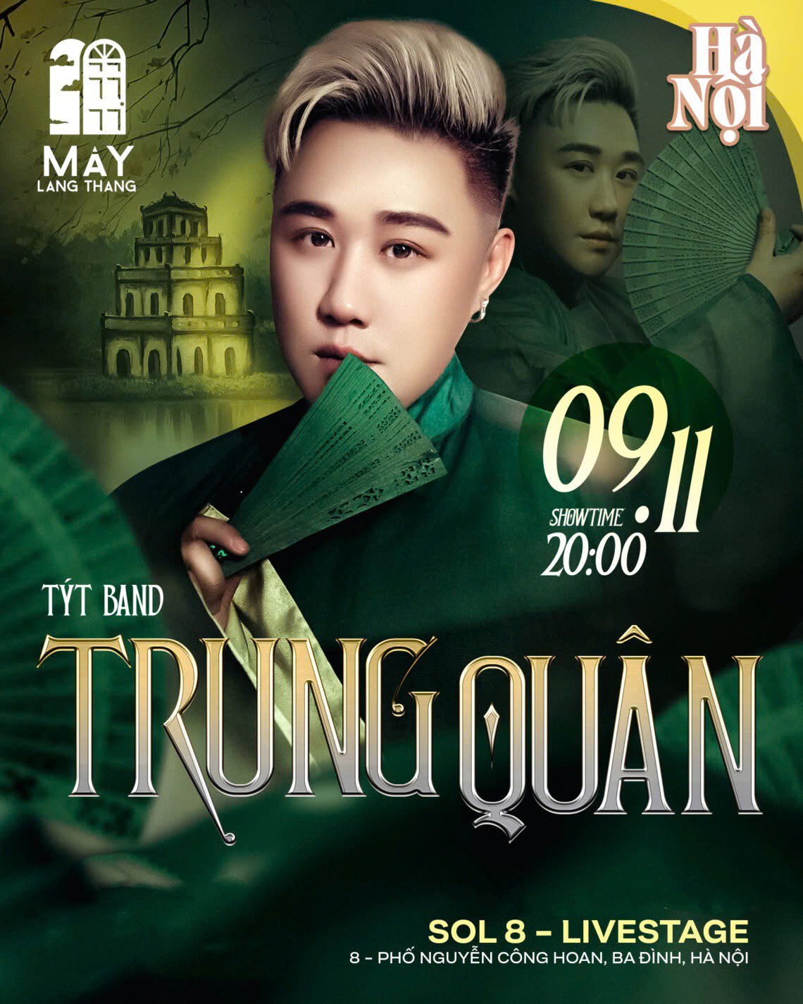 thông tin show trung quân mây hà nội