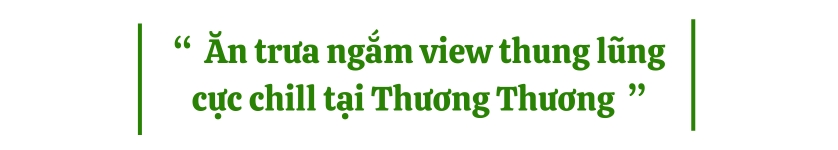 Trải nghiệm ăn trưa ngắm view thung lũng cực chill tại Thương Thương