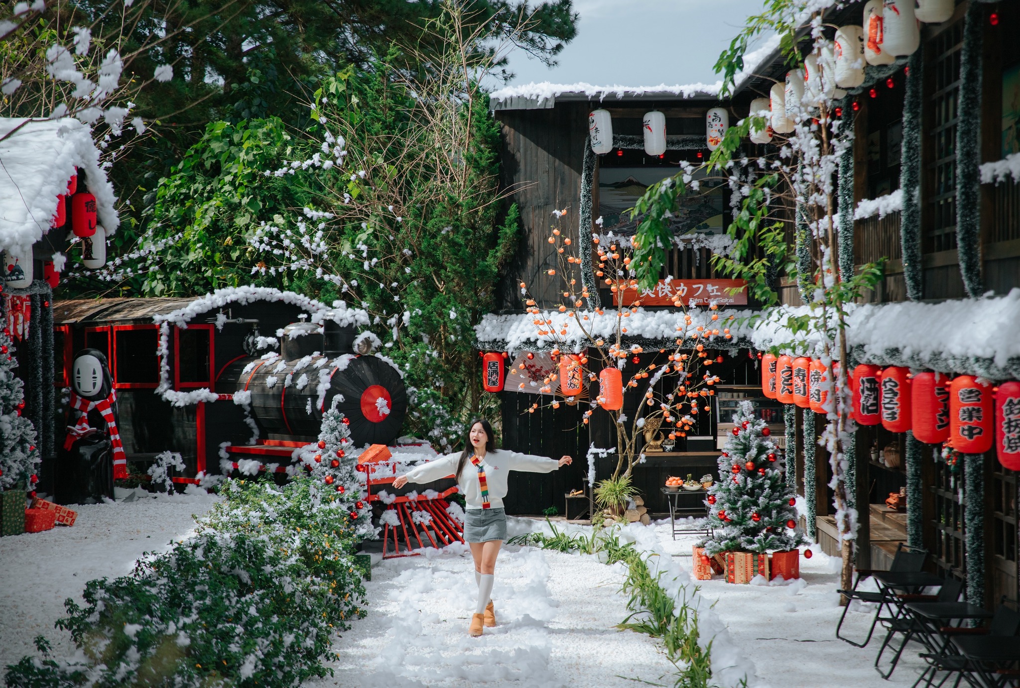 check in noel tại quê garden