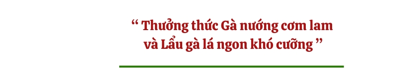 Thưởng thức Gà nướng cơm lam 
và Lẩu gà lá ngon khó cưỡng