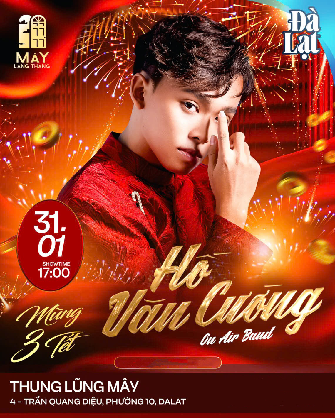 thông tin show hồ văn cường mây lang thang